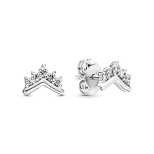 2025 New 925 Silver Infinite Heart Bow Stud Earrings Women's Fine Jewelry GiftAE040