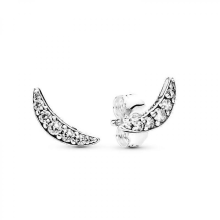 2025 New 925 Silver Infinite Heart Bow Stud Earrings Women's Fine Jewelry GiftAE038
