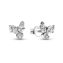 2025 New 925 Silver Infinite Heart Bow Stud Earrings Women's Fine Jewelry GiftAE036
