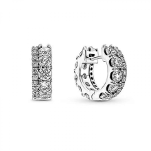 2025 New 925 Silver Infinite Heart Bow Stud Earrings Women's Fine Jewelry GiftAE049