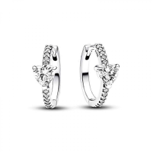 2025 New 925 Silver Infinite Heart Bow Stud Earrings Women's Fine Jewelry GiftAE171