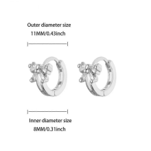 Vintage Bowknot Gold Plated Stainless Steel Stud Earrings for WomenE5819P
