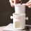 Ceramic Chocolate Fondue Pot Mug Set, Candy Melter for SnacksWhite 5