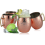 Moscow Mule Mugs, 4-Pack Copper Mug Gift Set 1