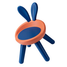 Bright Orange Backrest Stool AntiSlip Plastic Chair, Lightweight Plastic Chair For Home And Kindergarten, Safe Design