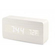 Digital LED alarm clock White