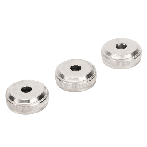 Durable 3Pcs Silver Trumpet Valve Caps - Precision & Easy Storage 2