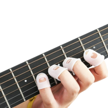 Gitarren-Fingerschutz Silikon 25 Stk Transparent