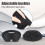 Mască de dormit 3D cu accesorii Black 4