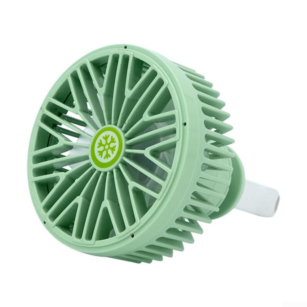 Car Vent Usb Fan With 3Speed Control, Quiet Cooling, Colorful Led Clipon Design Light/Green 9347817481921