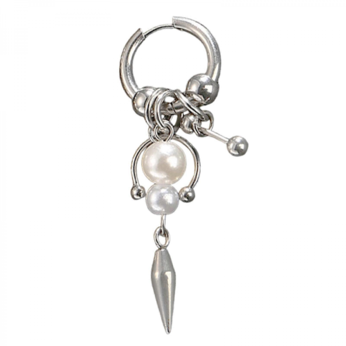 Punk Style Multicolor Alloy Conical Drop Earrings Gift for WomenSilver