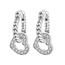 Orstarry 925 Sterling Silver Crystal Drop Earrings for Women, Fashion Party Jewelry GiftOTE4014