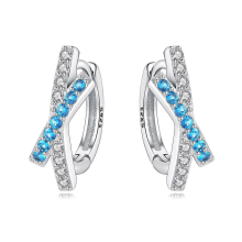 Orstarry 925 Sterling Silver Crystal Drop Earrings for Women, Fashion Party Jewelry GiftOTE4004