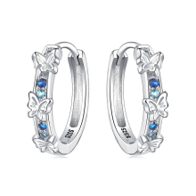 Orstarry 925 Sterling Silver Crystal Drop Earrings for Women, Fashion Party Jewelry GiftOTE4017