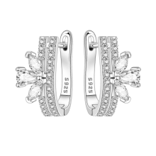 Orstarry 925 Sterling Silver Crystal Drop Earrings for Women, Fashion Party Jewelry GiftOTE4175
