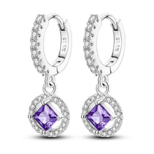 Orstarry 925 Sterling Silver Crystal Drop Earrings for Women, Fashion Party Jewelry GiftKTE111