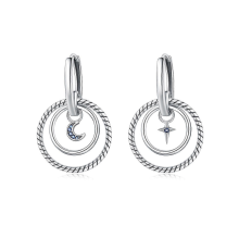 Orstarry 925 Sterling Silver Crystal Drop Earrings for Women, Fashion Party Jewelry GiftOTE4030