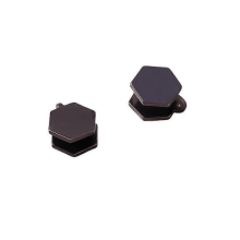 Schwarzer Knorpel-Ohrklemmen-Schmuck, nicht durchstochene Keloid-Druckohrringe, schwarzes Sechseck