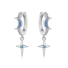 Orstarry 925 Sterling Silver Crystal Drop Earrings for Women, Fashion Party Jewelry GiftOTE4060