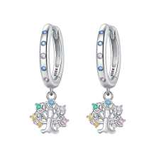 Orstarry 925 Sterling Silver Crystal Drop Earrings for Women, Fashion Party Jewelry GiftOTE4042