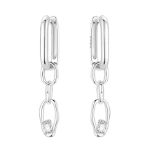 Orstarry 925 Sterling Silver Crystal Drop Earrings for Women, Fashion Party Jewelry GiftOTE4153