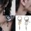Punk Style Multicolor Alloy Conical Drop Earrings Gift for WomenSilver 2