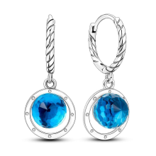 Orstarry 925 Sterling Silver Crystal Drop Earrings for Women, Fashion Party Jewelry GiftKTE065