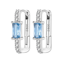 Orstarry 925 Sterling Silver Crystal Drop Earrings for Women, Fashion Party Jewelry GiftOTE4190-BU