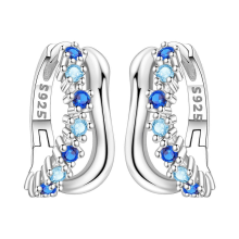 Orstarry 925 Sterling Silver Crystal Drop Earrings for Women, Fashion Party Jewelry GiftOTE4168