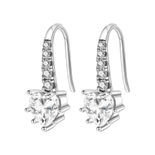 Orstarry 925 Sterling Silver Crystal Drop Earrings for Women, Fashion Party Jewelry GiftOTE4165-WH