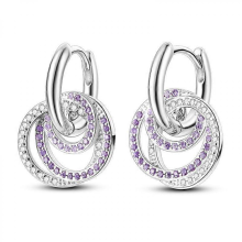 Orstarry 925 Sterling Silver Crystal Drop Earrings for Women, Fashion Party Jewelry GiftKTE110