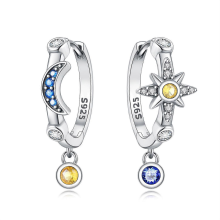 Orstarry 925 Sterling Silver Crystal Drop Earrings for Women, Fashion Party Jewelry GiftOTE4064