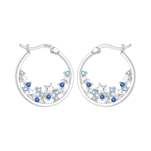 Orstarry 925 Sterling Silver Crystal Drop Earrings for Women, Fashion Party Jewelry GiftOTE4192