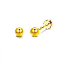 2PCS Stainless Steel Gold Flower Cross Stud Earrings with Pearl1