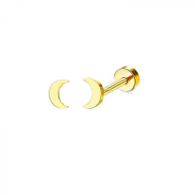 2PCS Stainless Steel Gold Flower Cross Stud Earrings with Pearl14