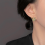 Handcrafted Egyptian Pharaoh Enamel Dripping Ear Studs Gold PlatedMulticolor 4