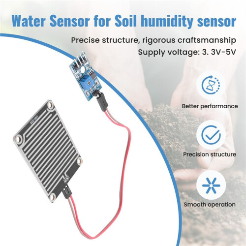 6X Rain Sensor Module Rainwater Rain Sensor Module 3, 3V-5V 2