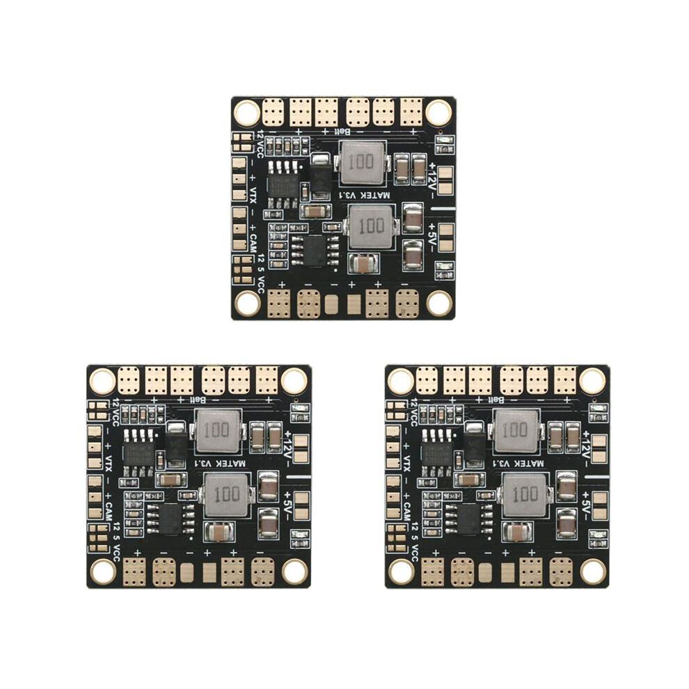 3X For Matek Power Hub Power Distribution Board Pdb With Bec 5V 12V For Fpv Qav250 Zmr250 Multicopter Quadcopter 6034191332187