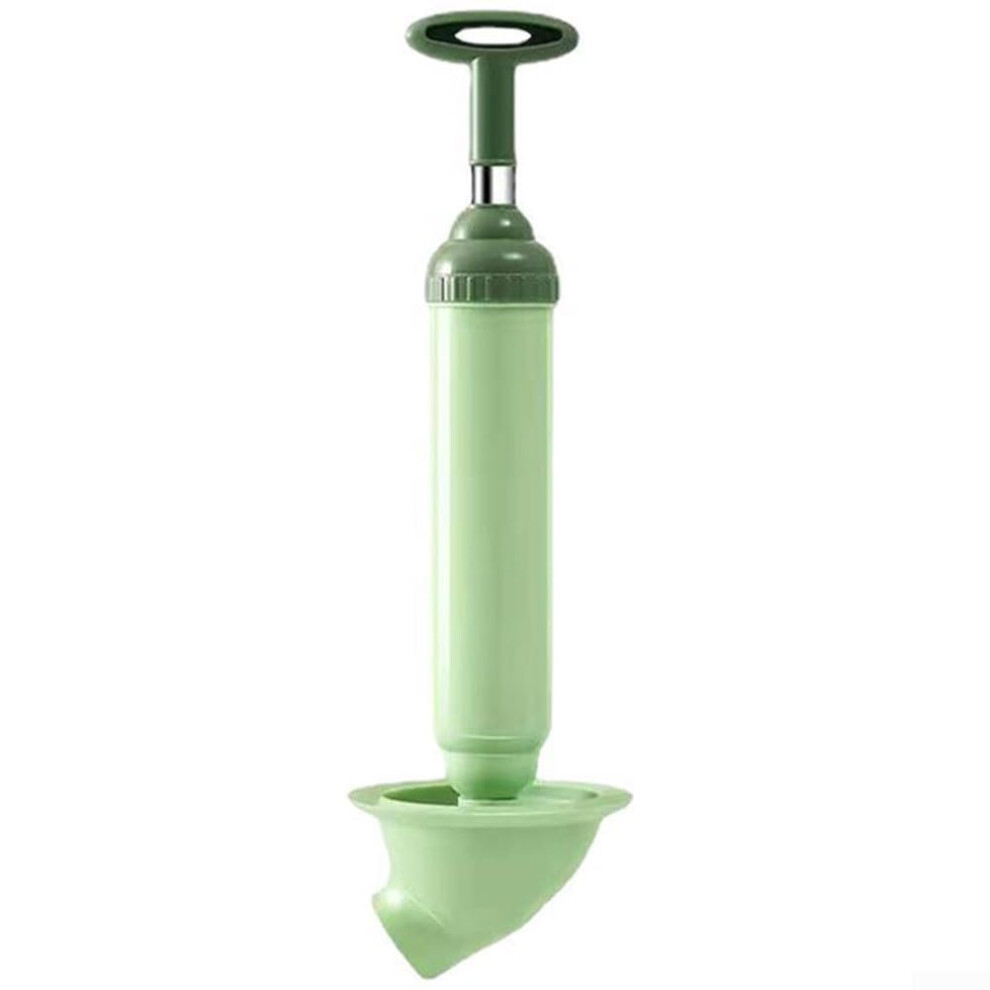Powerful Air Toilet Plunger Abs Construction Green For Toilets Sinks And Drains Clog Removal 9382693190635