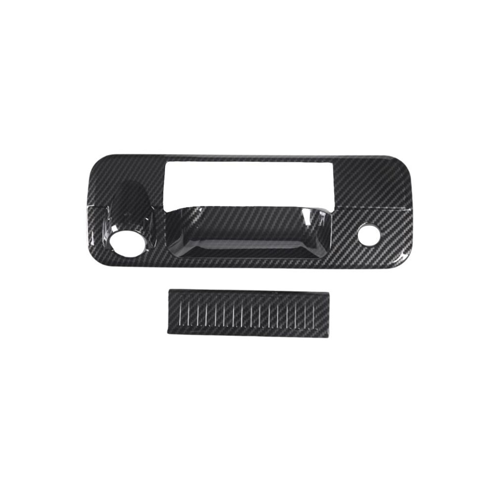 Car Tailgate Handle Bowl Cover Trim Trunk Handle Cover Sticker For Tundra 2007-2013 Carbon Fiber 6034232354994