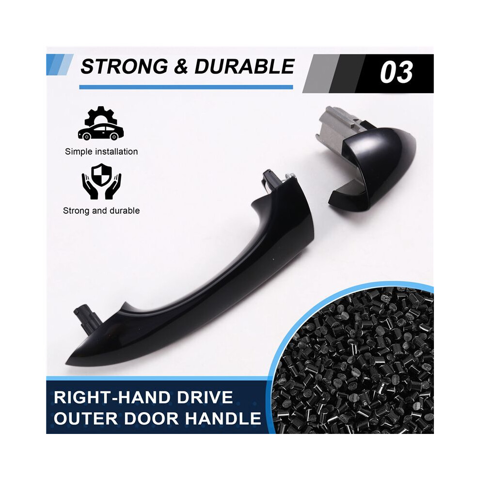 Front Left+Right Exterior Door Handle For X5 E53 2000-2006 Outer Door Handle 51218243617 51218243618 Rhd 6033377088719