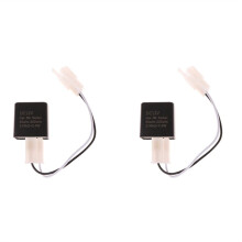 Relay Adapter Cable 2 Pin 12V LED Flasher Relay Adjustable Frequency of Turn Signals Blinker Indicator Relays Black
