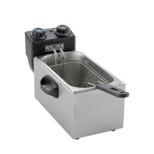 3L Stainless Steel Deep Fat Fryer with Adjustable Temperature Control, 2000W Fast Heating, Easy Clean Removable Basket