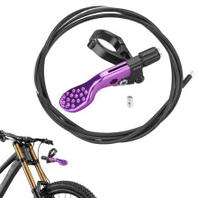 Dropper Post Cable For Mountain Bikes, Height Adjustable Remote, Purple Seatpost Lever, Handlebars Compatible