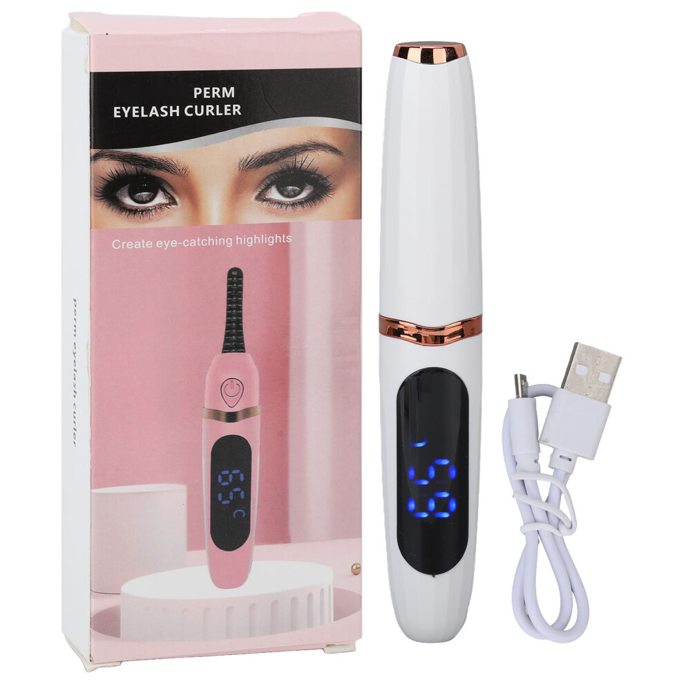 Heated Eyelash Curler For Naturally Curled Eyelashes Safe Anti Scalding Design Electric Heated Lash Curler With LED Display And Adjustable