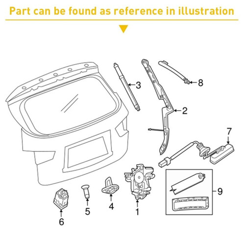 Rear Tailgate  Trunk Lid Sensor  for  Forester XV Impreza Tribeca 63270-FJ000 1