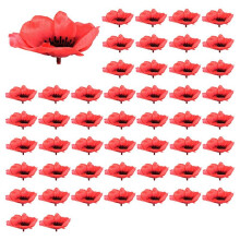 50Pcs Silk Blossoms Artificial Rose Flowers Heads Wildflowers Wreath Wedding Decoration for Scrapbooking