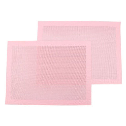 Perforated Baking Mats,2PCS  Silicone Mat for Half Sheet,Non-Stick Reusable Oven Liners for Making Bread/Pastry