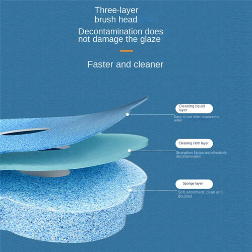 Ensemble de Brosses de Toilette Jetables Sans Contact, Saveur OcéAn 1