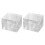 Postcard Sticker Storage Box Rectangular Translucent Packaging Box Dust-Proof Durable Jewelry Storage Box Card Organizer 1